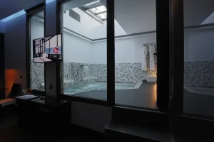 Luxury Suite Loob Madrid vista piscina desde suite
