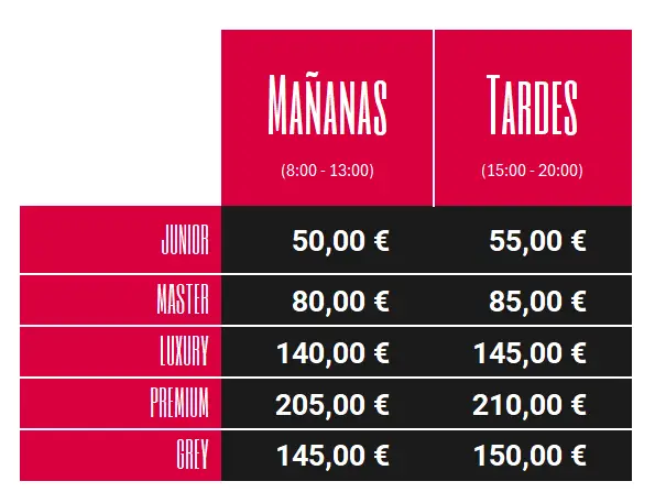 tarifas sexpress madrid